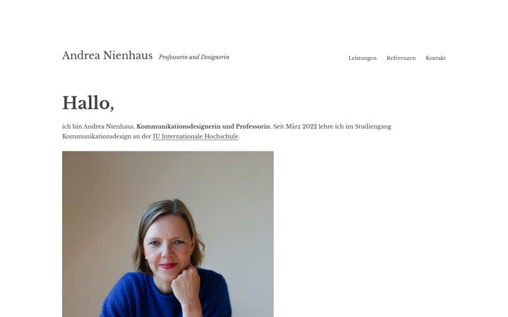 Screenshot of andreanienhaus.de