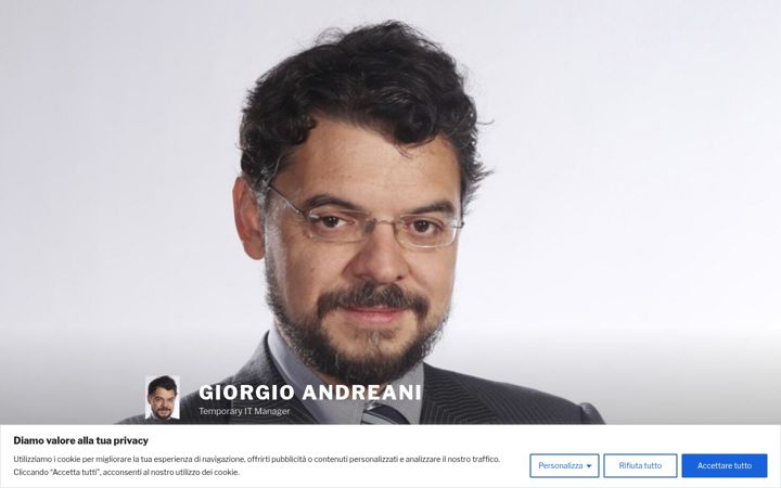 Kuvakaappaus sivustosta andreanigiorgio.it