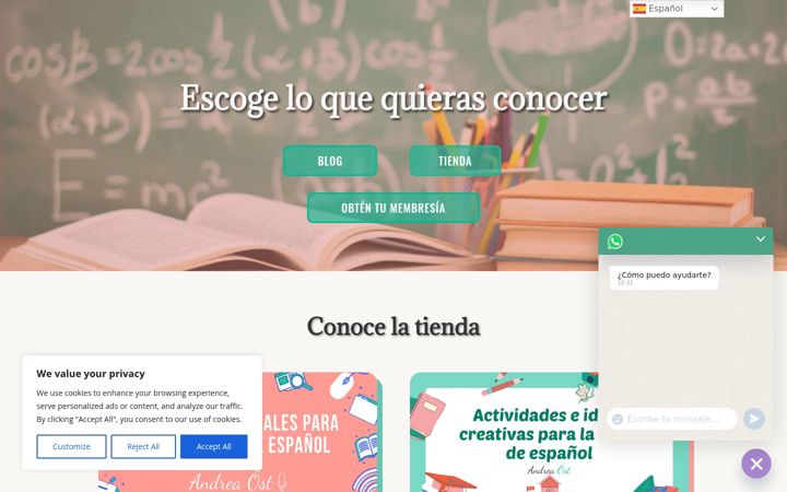 Screenshot of andreaostele.com