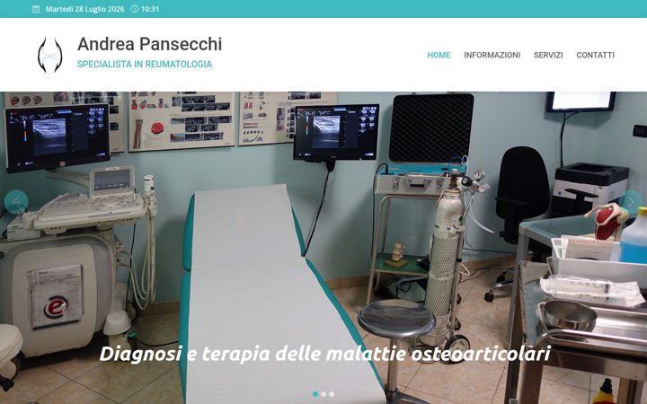 Screenshot of andreapansecchireumatologo.com