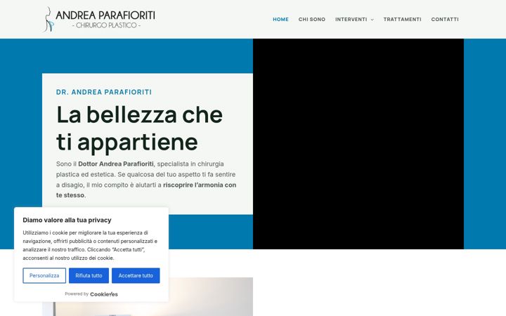 Screenshot of andreaparafioriti.it