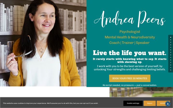 Screenshot of andreapeers.com
