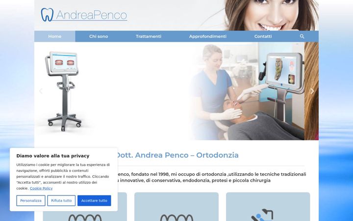 Screenshot of andreapenco.com