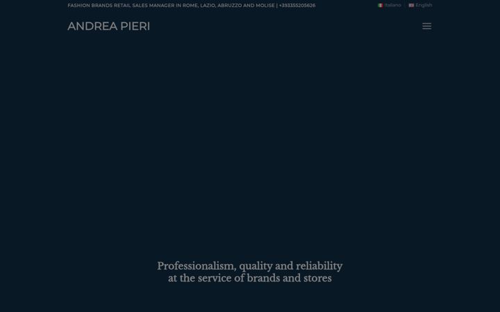 Screenshot of andreapieri.com