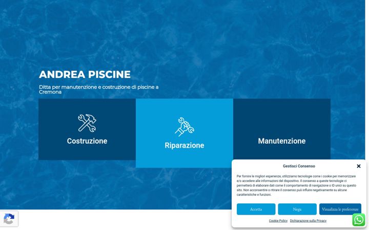 Screenshot of andreapiscine.it