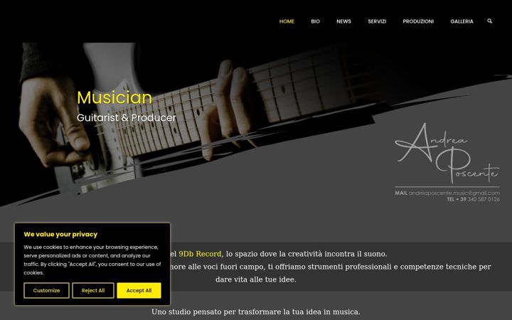 Screenshot of andreaposcente.com