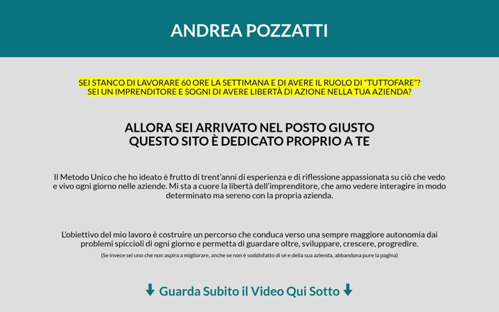 Screenshot of andreapozzatti.it