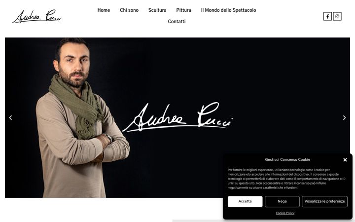 Screenshot of andreapucciarte.it