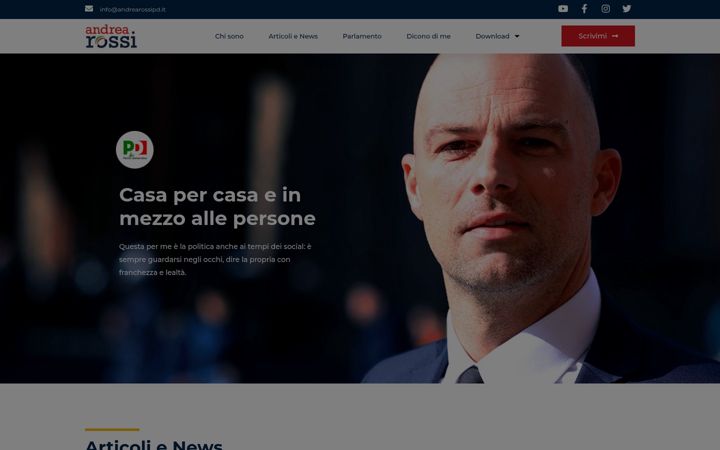 Screenshot of andrearossipd.it
