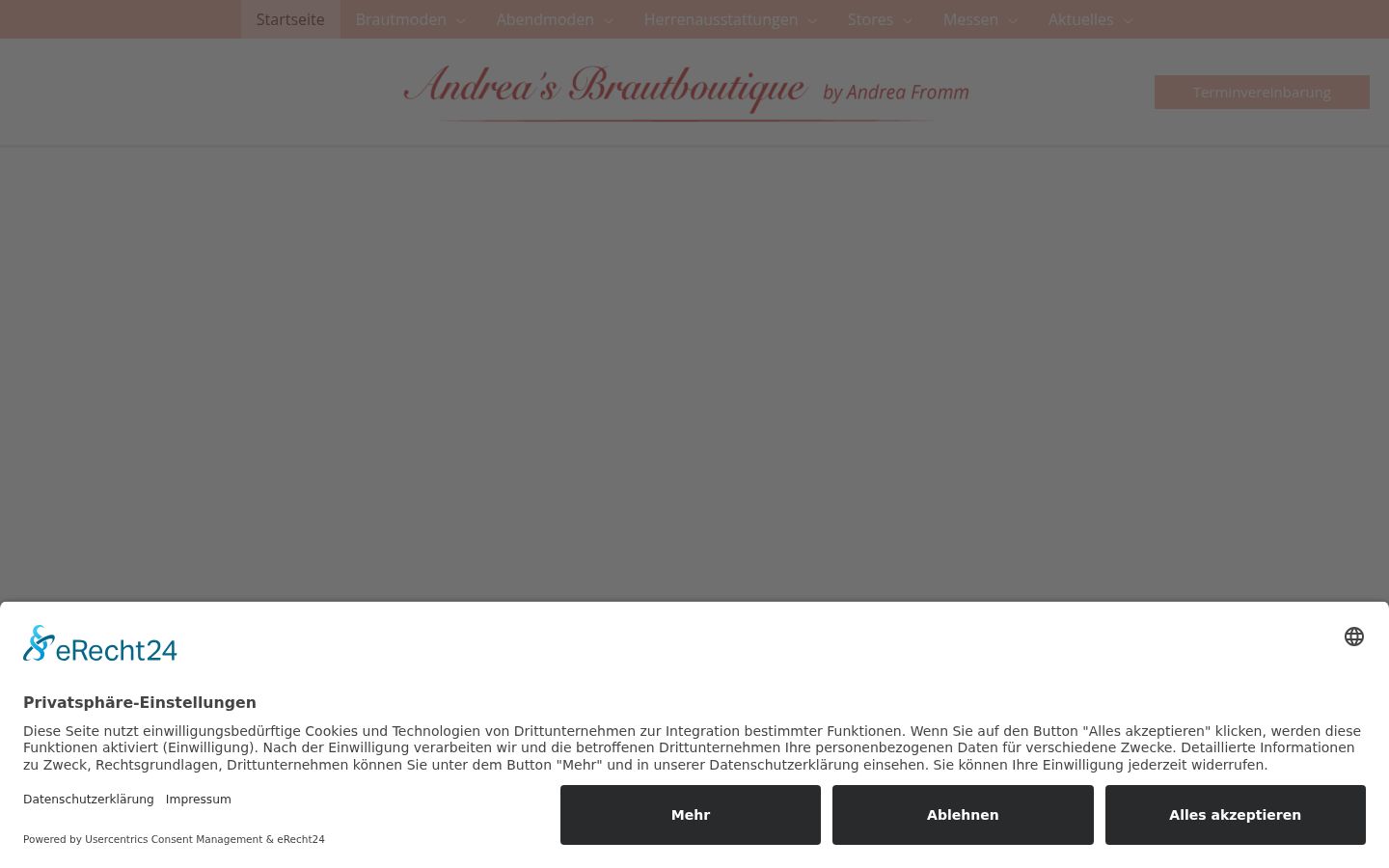 Screenshot του banner συγκατάθεσης που εμφανίστηκε πριν από οποιαδήποτε αλληλεπίδραση