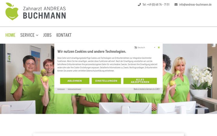 Ekrano kopija andreas-buchmann.de