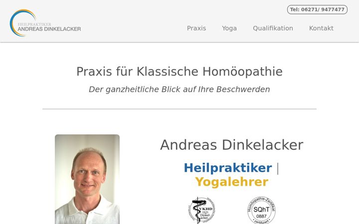 Ekrano kopija andreas-dinkelacker.de