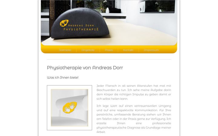 Ekrano kopija andreas-dorr-physio.de