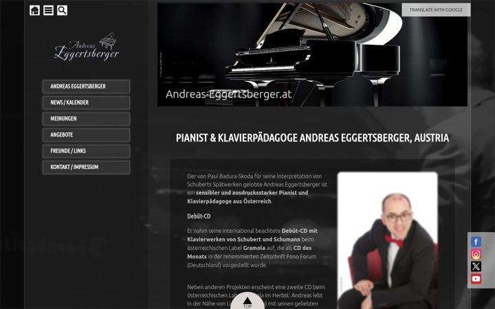 Screenshot of andreas-eggertsberger.at