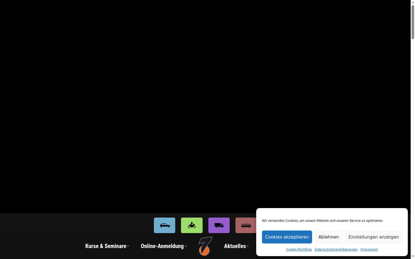 Screenshot tal-banner tal-kunsens muri qabel kwalunkwe interazzjoni