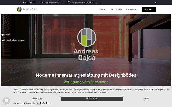 Screenshot von andreas-gajda.de