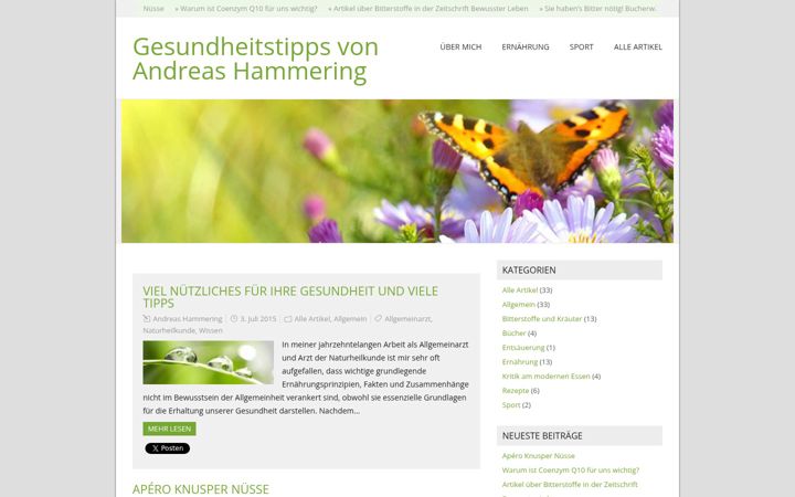 Screenshot von andreas-hammering.de