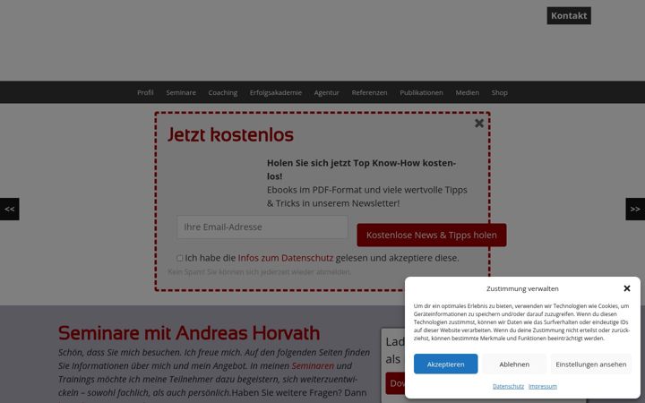Screenshot von andreas-horvath.de