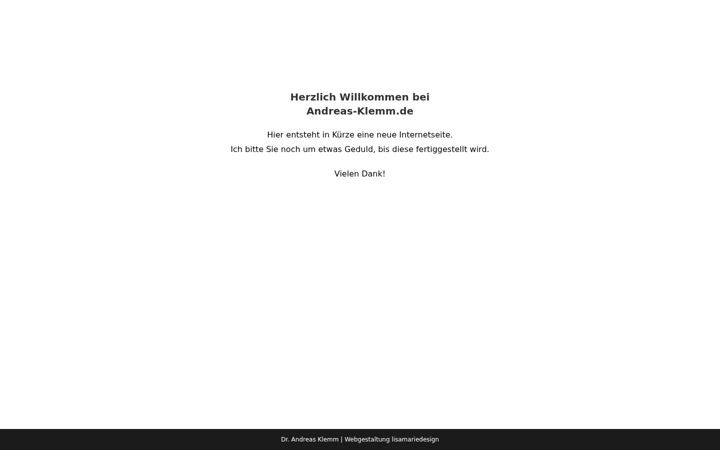 Zrzut ekranu andreas-klemm.de