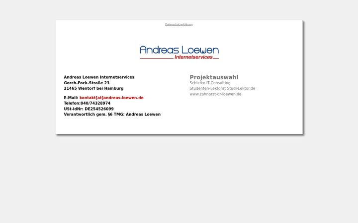 Zrzut ekranu andreas-loewen.de