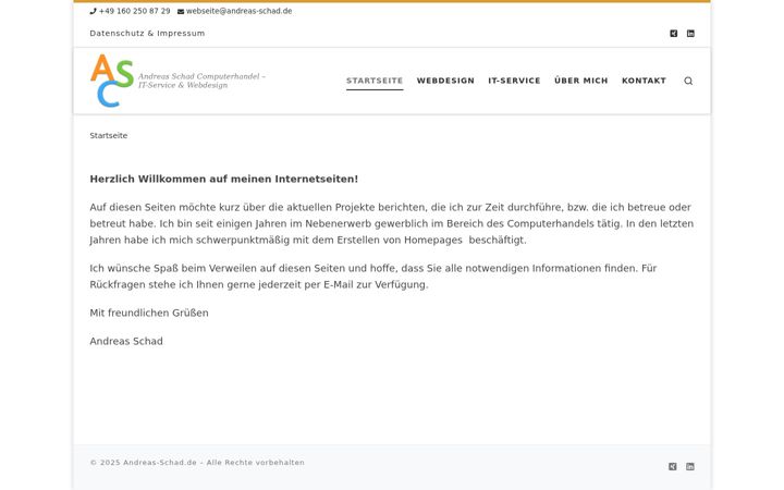 Screenshot of andreas-schad.de