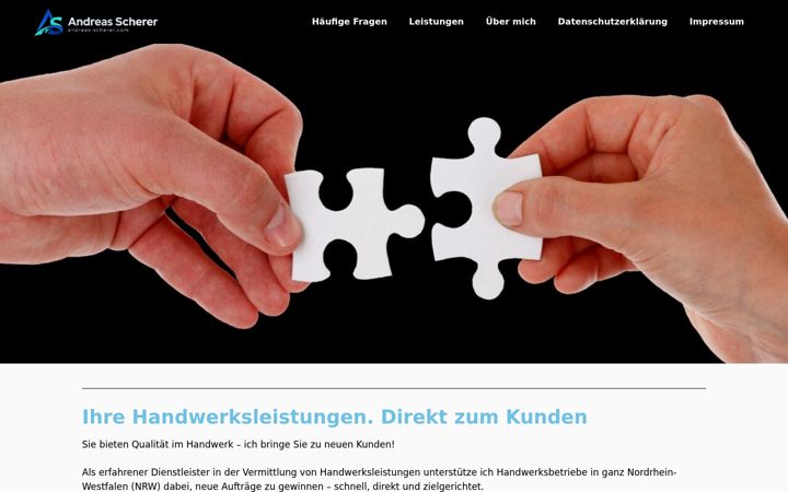 Screenshot of andreas-scherer.com