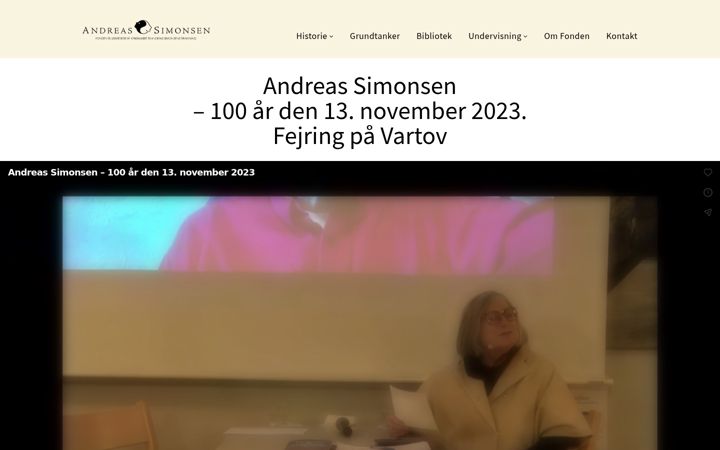 Screenshot of andreas-simonsen.dk