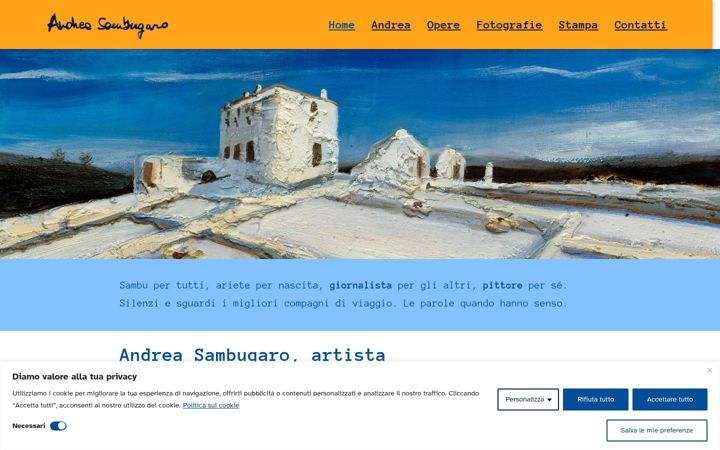 Screenshot of andreasambugaro.it