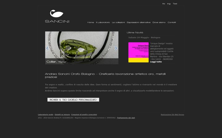 Screenshot of andreasancini.com