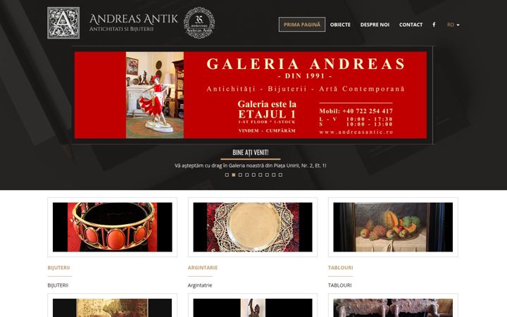 Screenshot of andreasantic.ro