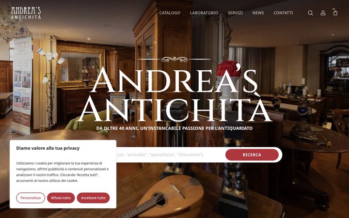 Screenshot of andreasantichita.it