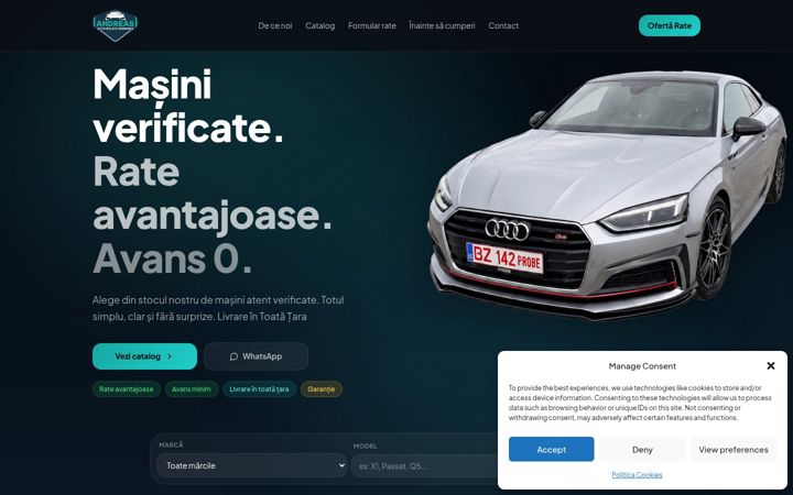 Screenshot of andreasauto.ro