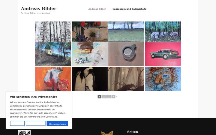 Screenshot of andreasbilder.de