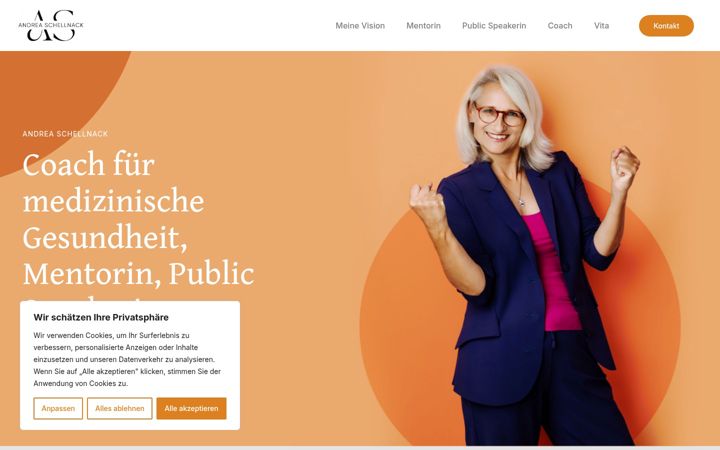 Screenshot of andreaschellnack.de
