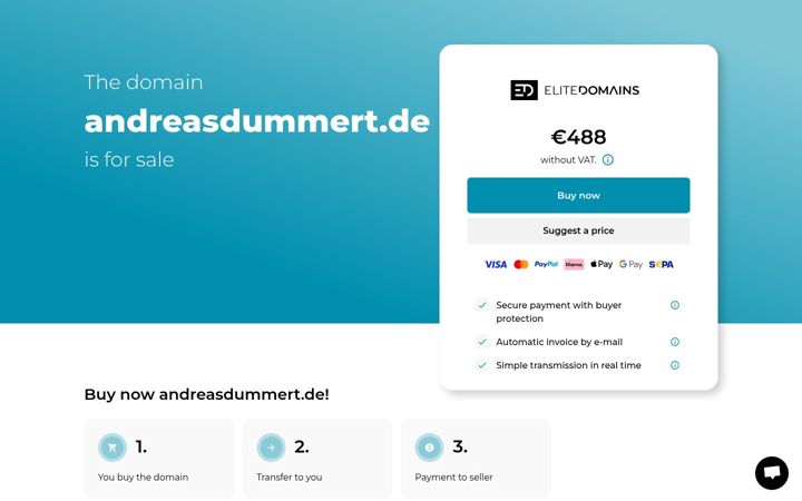 Screenshot of andreasdummert.de