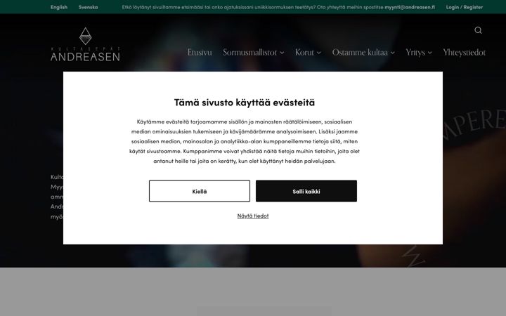 Screenshot of andreasen.fi