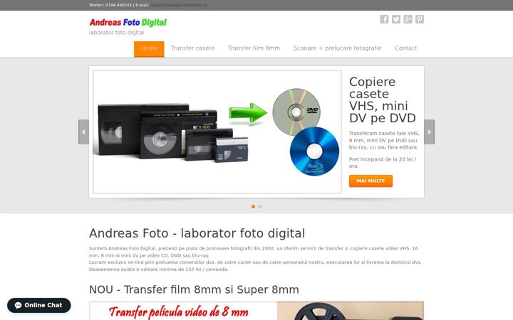 Screenshot of andreasfoto.ro