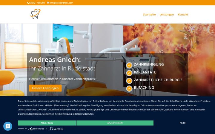 Screenshot of andreasgniech.de