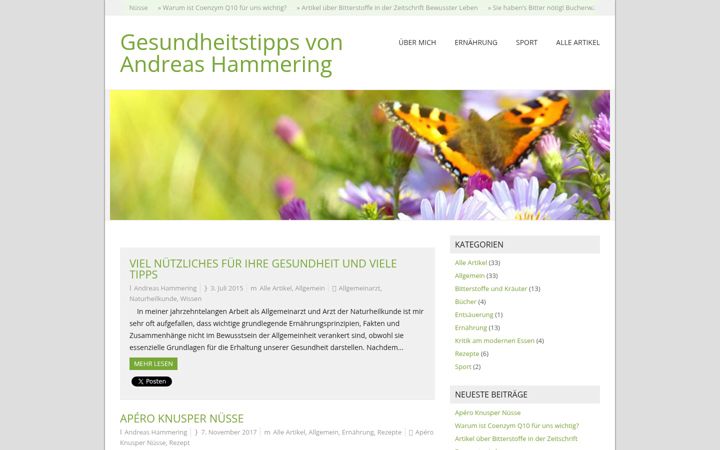 Screenshot of andreashammering.de