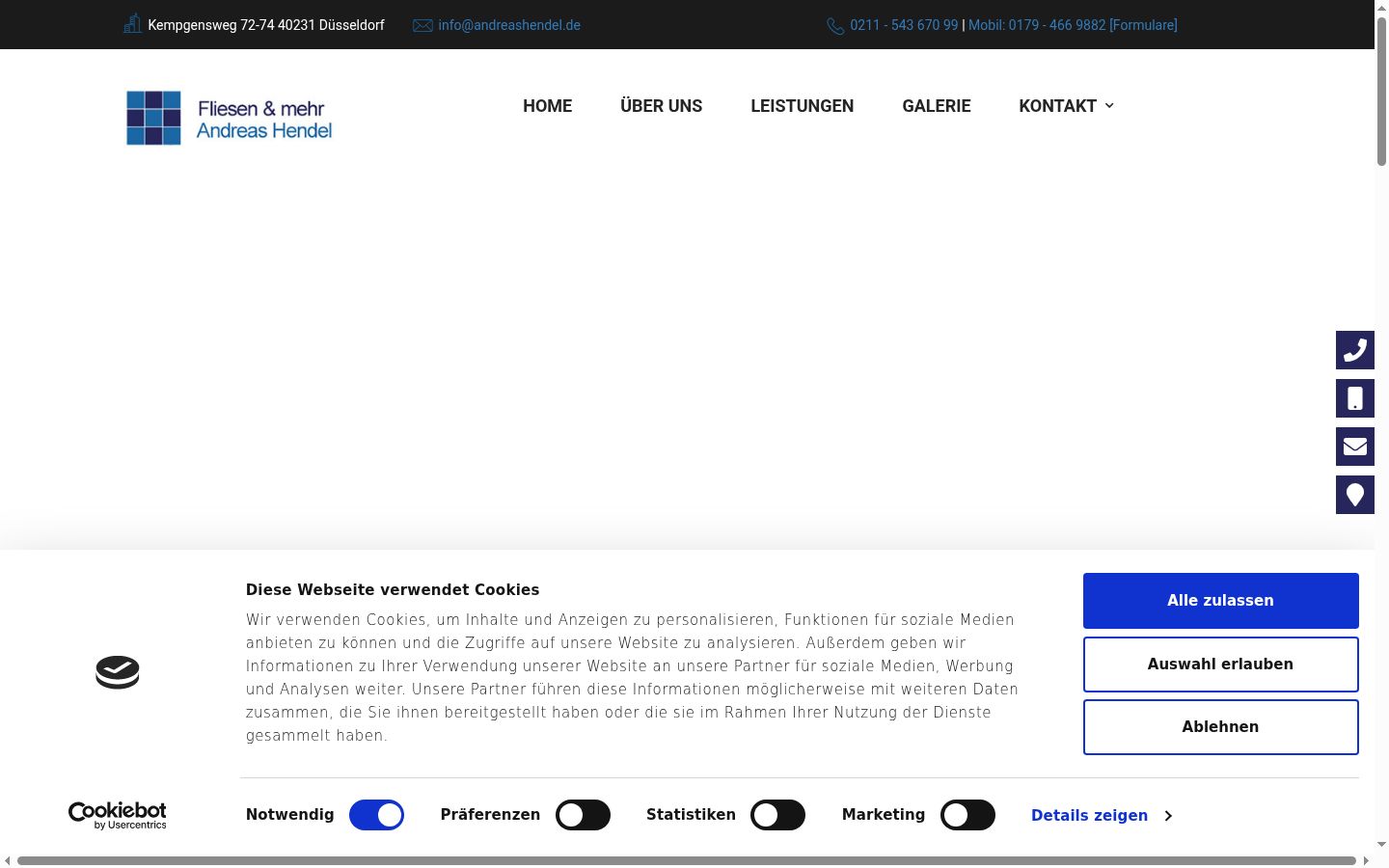 Screenshot tal-banner tal-kunsens muri qabel kwalunkwe interazzjoni