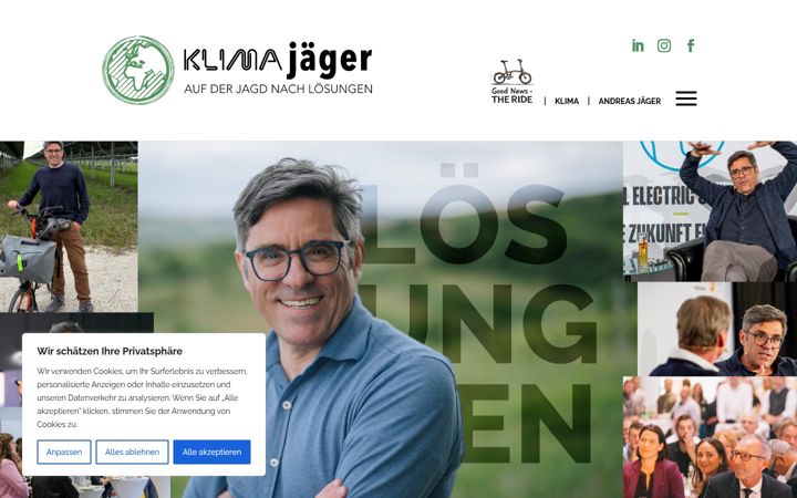 Screenshot of andreasjaeger.at