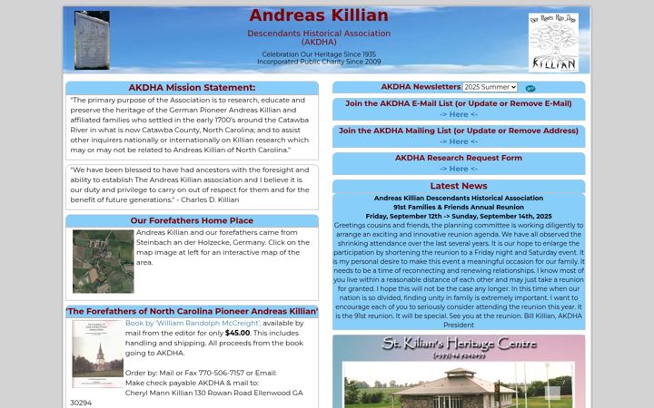 Screenshot of andreaskillian.com