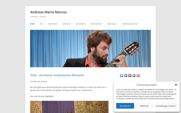 Screenshot di andreasmarcus.de