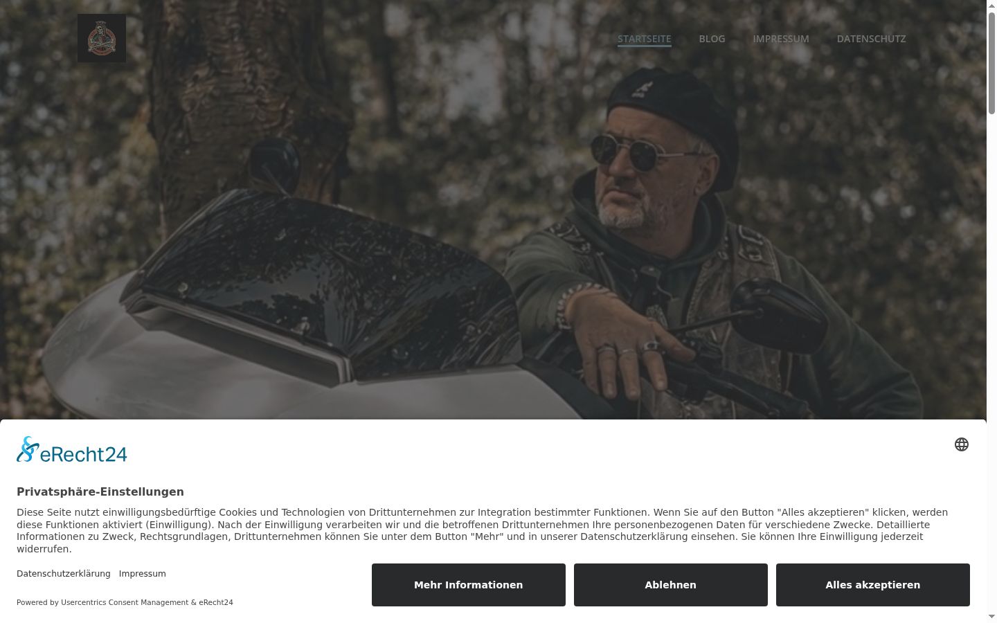 Screenshot van de toestemmingsbanner zoals getoond vóór enige interactie