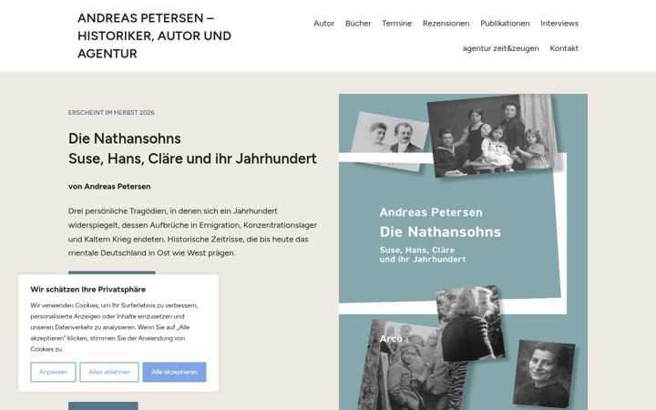 Ekrano kopija andreaspetersen.ch