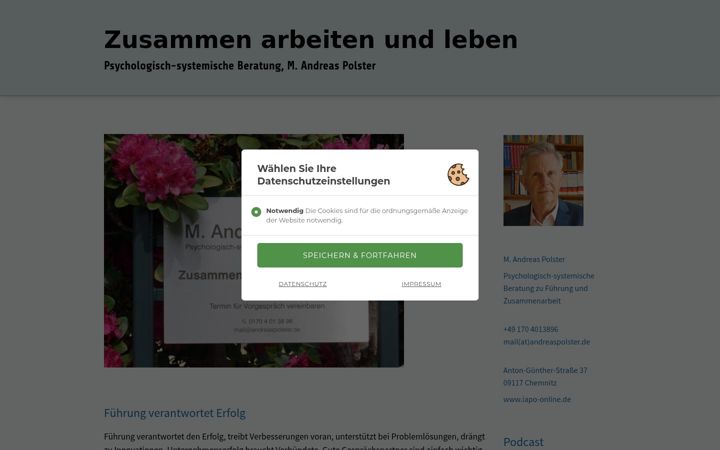 Screenshot of andreaspolster.de