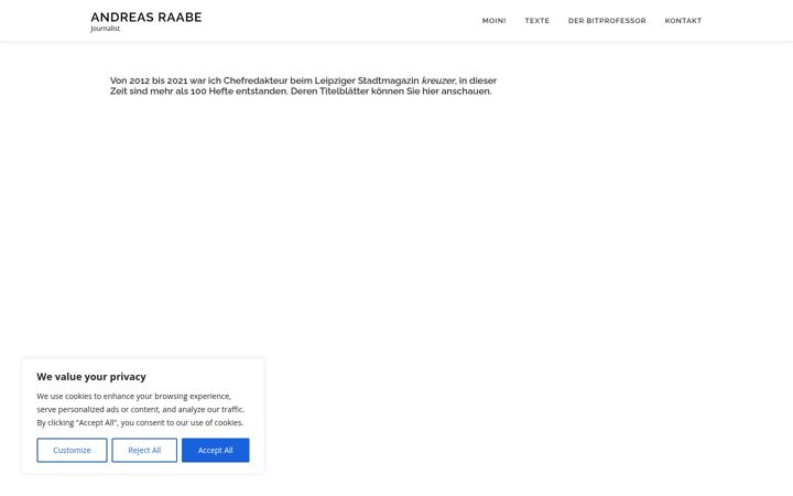 Screenshot of andreasraabe.net