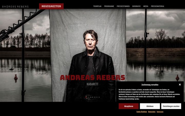 Screenshot of andreasrebers.de