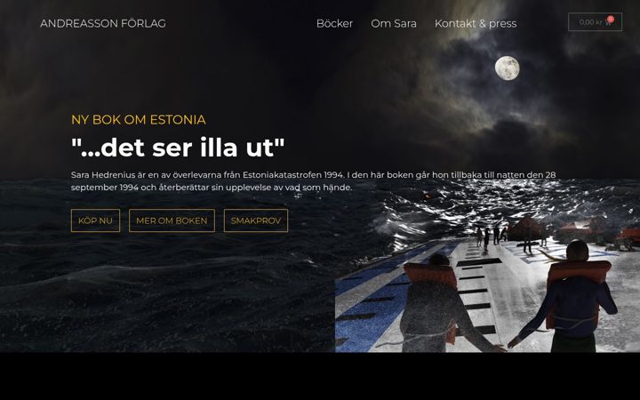 Screenshot of andreassonforlag.se