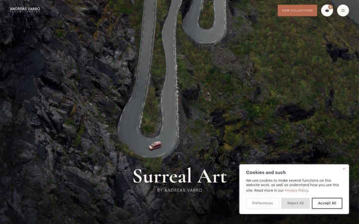 Screenshot of andreasvarro.com